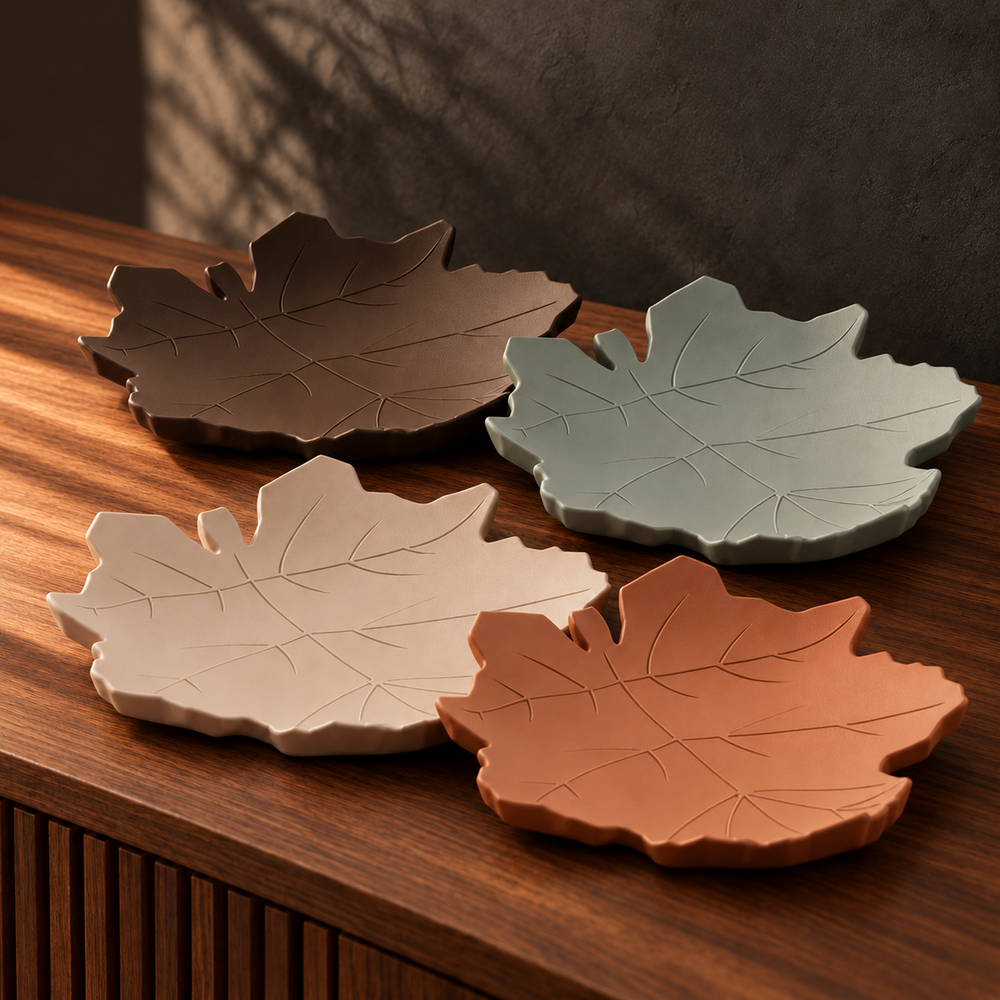 Plateaux Feuille d’Érable dans les cinq coloris JapandiStyle
