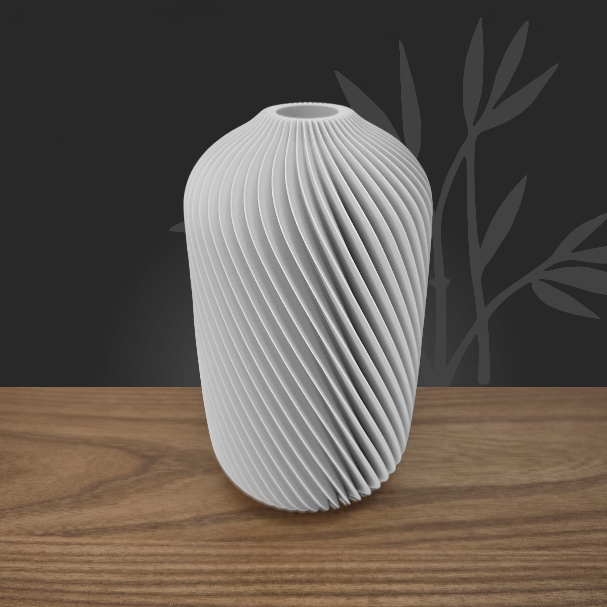 Vase Sijume blanc nuageux, étanchéité garantie et finition premium sans lignes d'impression.