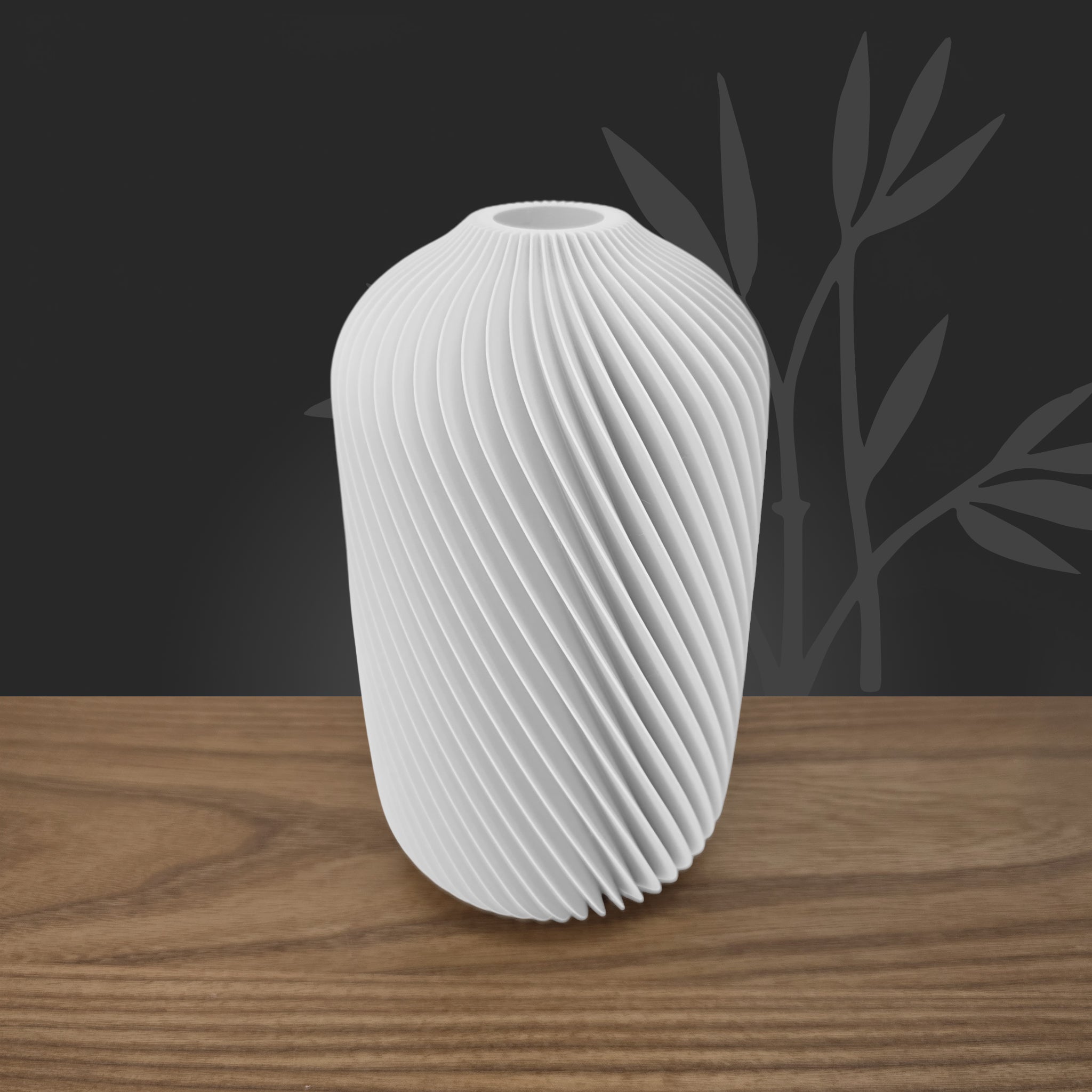 Vase Sijume blanc pur, étanchéité garantie pour fleurs fraîches, fabrication artisanale française.